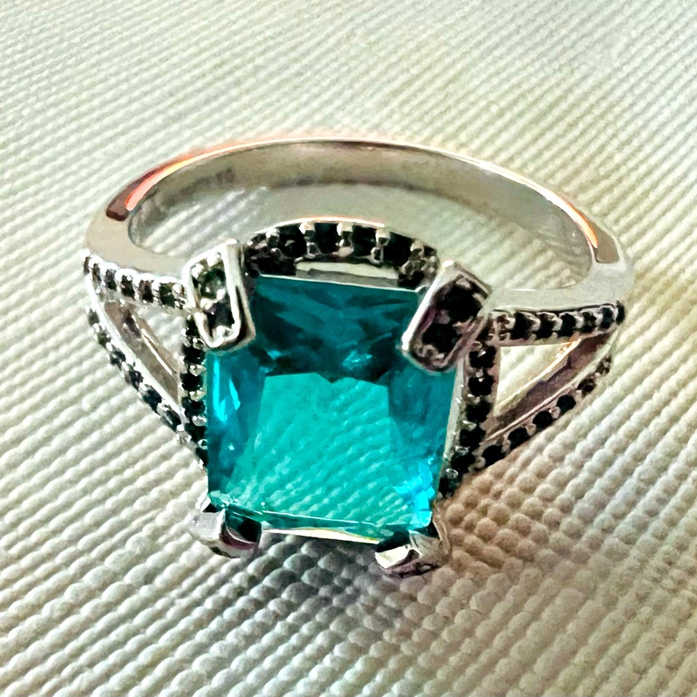 Bomb Party Ring—Aqua Blue Topaz